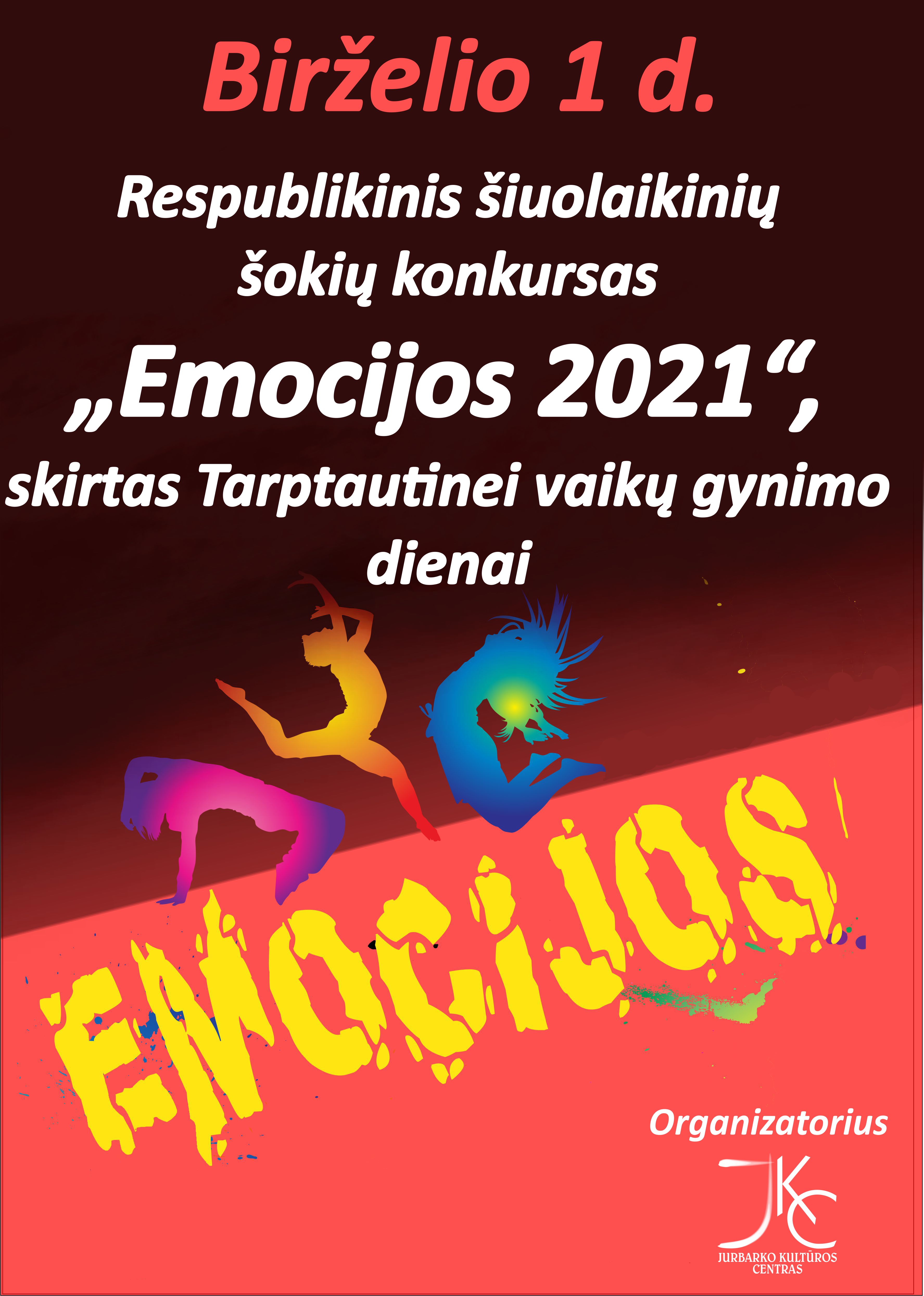 Respublikinis šiuolaikinių šokių konkursas „Emocijos 2021“, skirtas Tarptautinei vaikų gynimo dienai